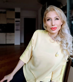 Portrait of a beautiful young woman