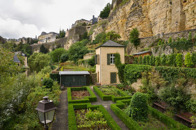 Cityscape panorama of old town, luxembourg 