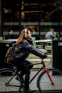 Woman using mobile phone