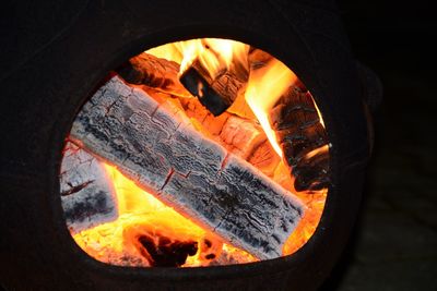 Close-up of fire