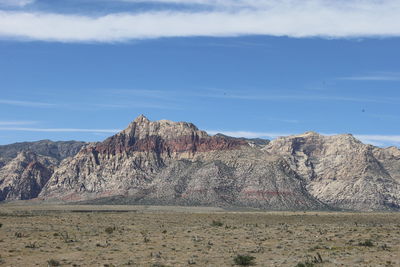 Scenic view of desert against sky