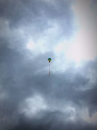 Low angle view of cloudy sky