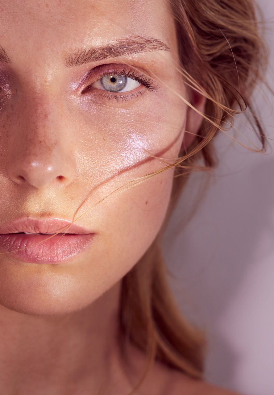 portrait, young women, women, young adult, headshot, close-up, front view, one person, lifestyles, indoors, beauty, real people, adult, human body part, beautiful woman, leisure activity, mid adult women, brown hair, body part, human face, hairstyle, contemplation, depression - sadness