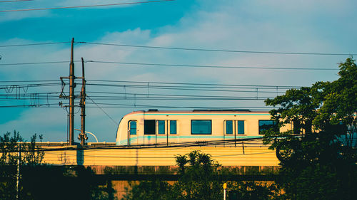 Railroad tracks against sky