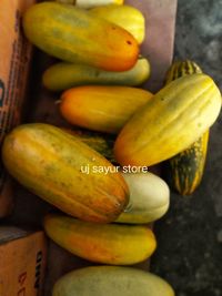 High angle view of fruits