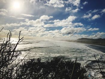 Scenic view of sea against sky