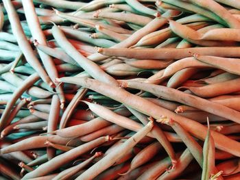 Close-up of fresh beans on farmers market