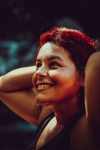 Portrait of a smiling young woman