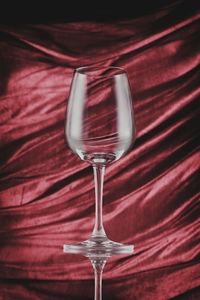 Close-up of wineglass on table