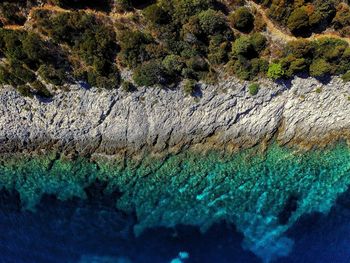 Close-up of sea against blurred background