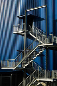 Low angle view of staircase in modern building