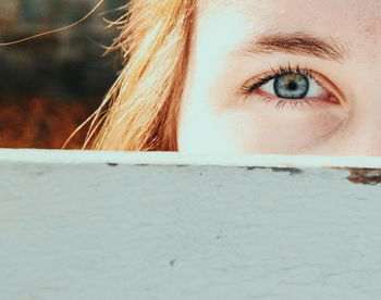 Close-up portrait of woman