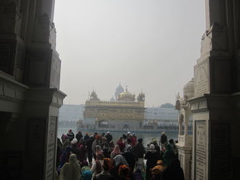 Group of people in temple