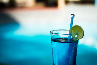Close-up of water in swimming pool