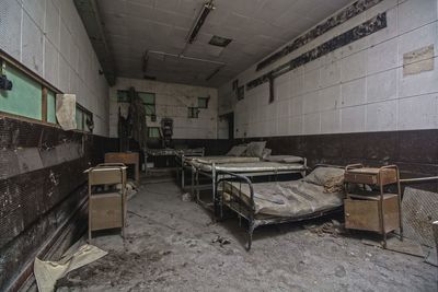 Interior of abandoned building