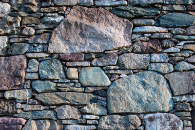 Full frame shot of stone wall