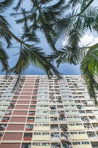 Low angle view of building against sky