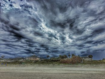 Cloudy sky over landscape