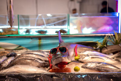 Close-up of fish for sale