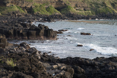 Rock formations at seaside