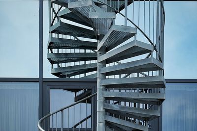 View of spiral staircase