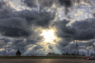 Cloudy sky over dramatic sky