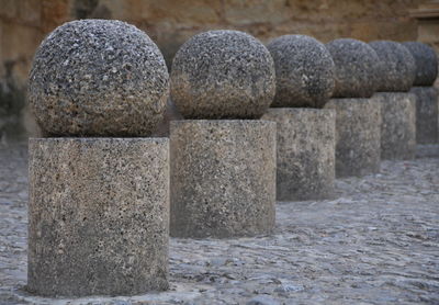 Close-up of stone wall