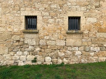 Stone wall of old building