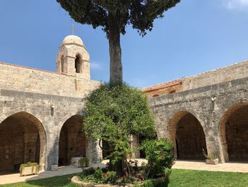 View of historical building against clear sky