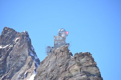 Jungfraujoch shelters and visitor centre in switzerland