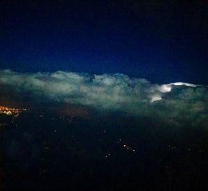 Scenic view of sky at night