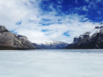 Scenic view of mountain against sky