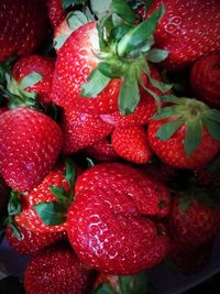 Full frame shot of strawberries