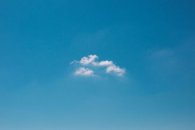 Low angle view of blue sky