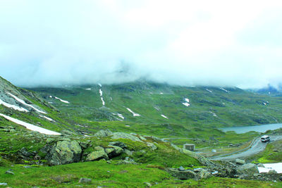 Scenic view of landscape against sky