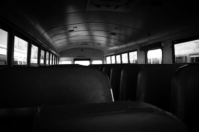 Interior of train