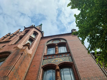 Low angle view of building against sky