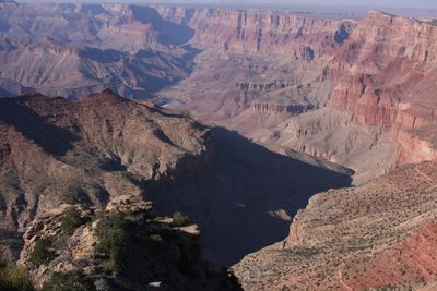 High angle view of mountains