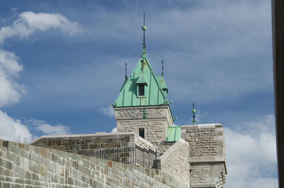 Low angle view of building against sky