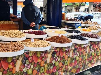 Various fruits for sale in market