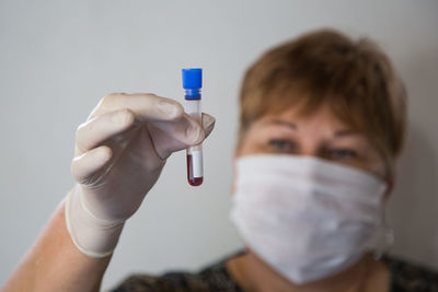 Close-up of human hand holding hands