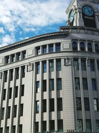 Low angle view of buildings against sky