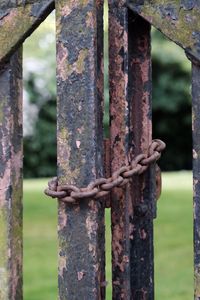 Close-up of rusty metal