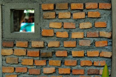 Close-up of brick wall