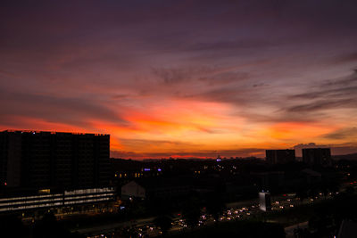 Cityscape at sunset