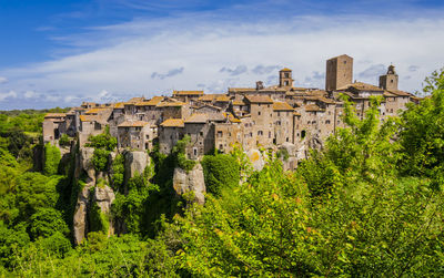 Panoramic view of old building against sky