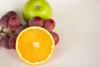 Close-up of fruits on table