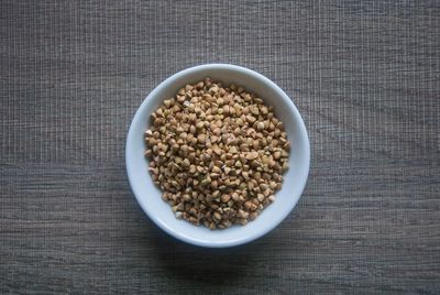 High angle view of food on table