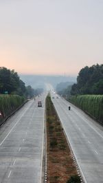 People walking on road