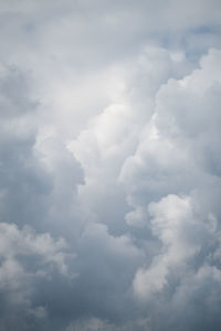 Low angle view of clouds in sky